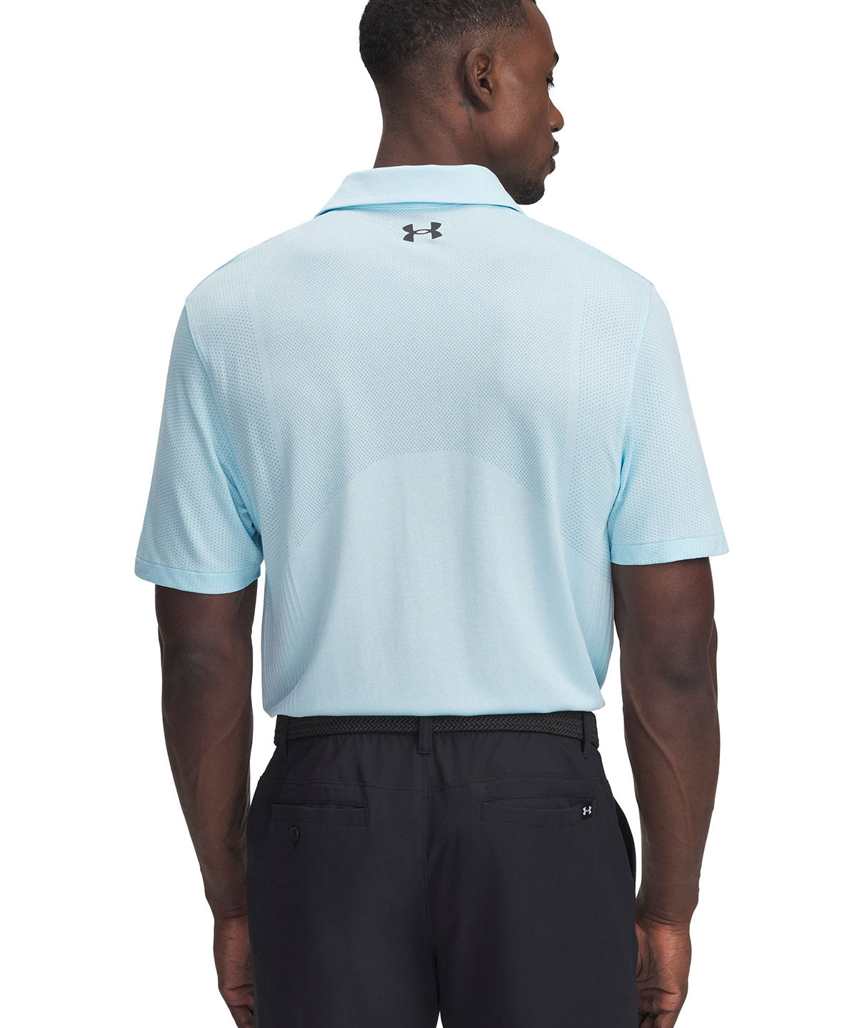 Polera manga corta UA Drive azul para hombre