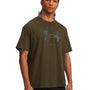 Polera manga corta Lifestyle para Hombre Heavyweight Oversized Verde Under Armour