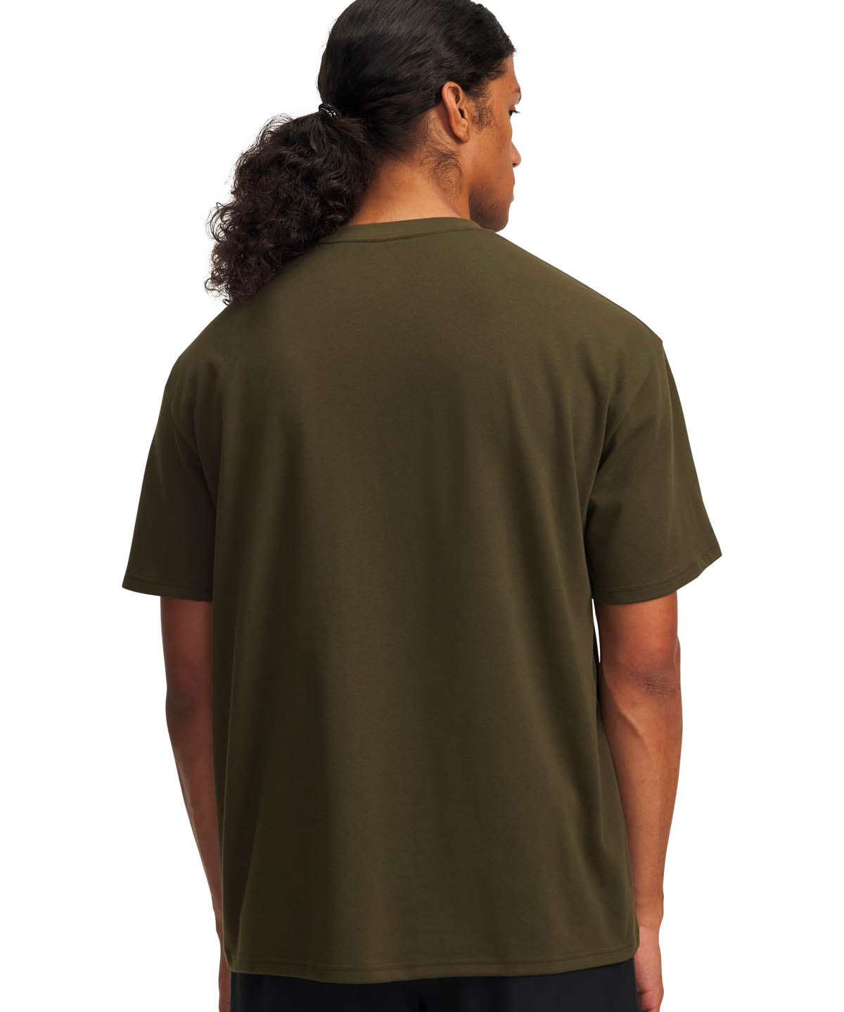 Polera manga corta Lifestyle para Hombre Heavyweight Oversized Verde Under Armour