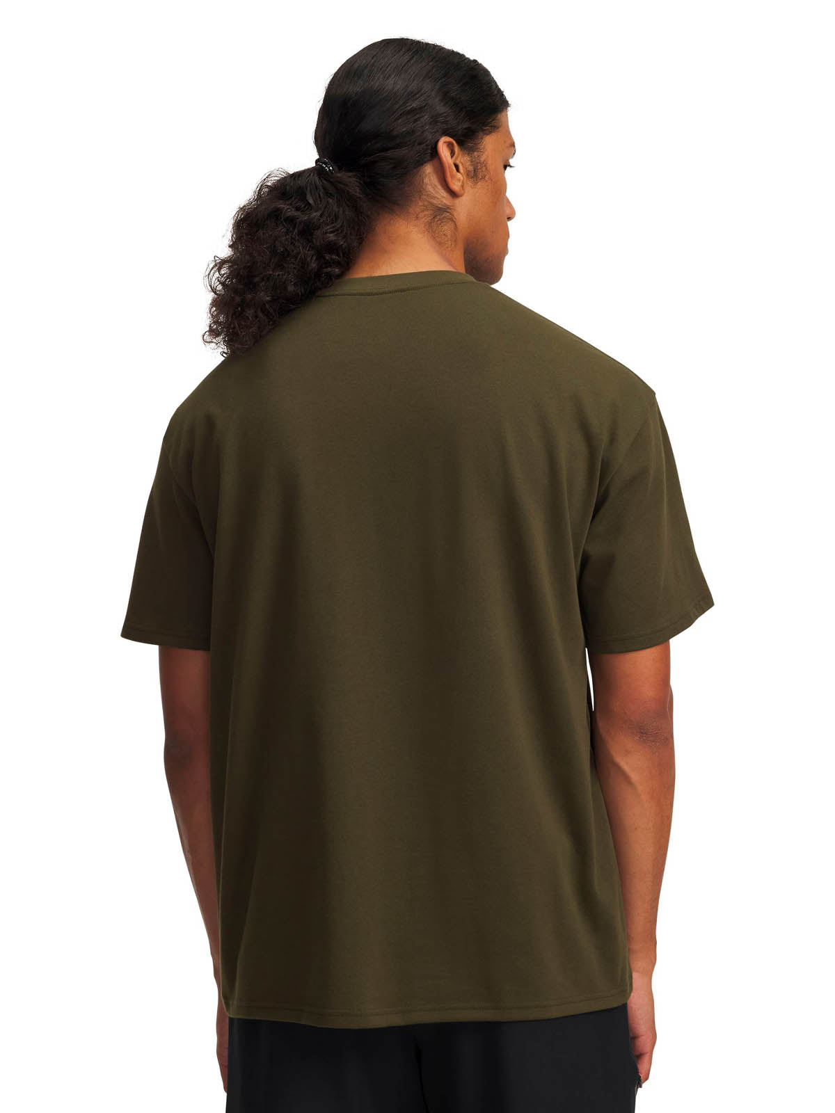 Polera manga corta Lifestyle para Hombre Heavyweight Oversized Verde Under Armour