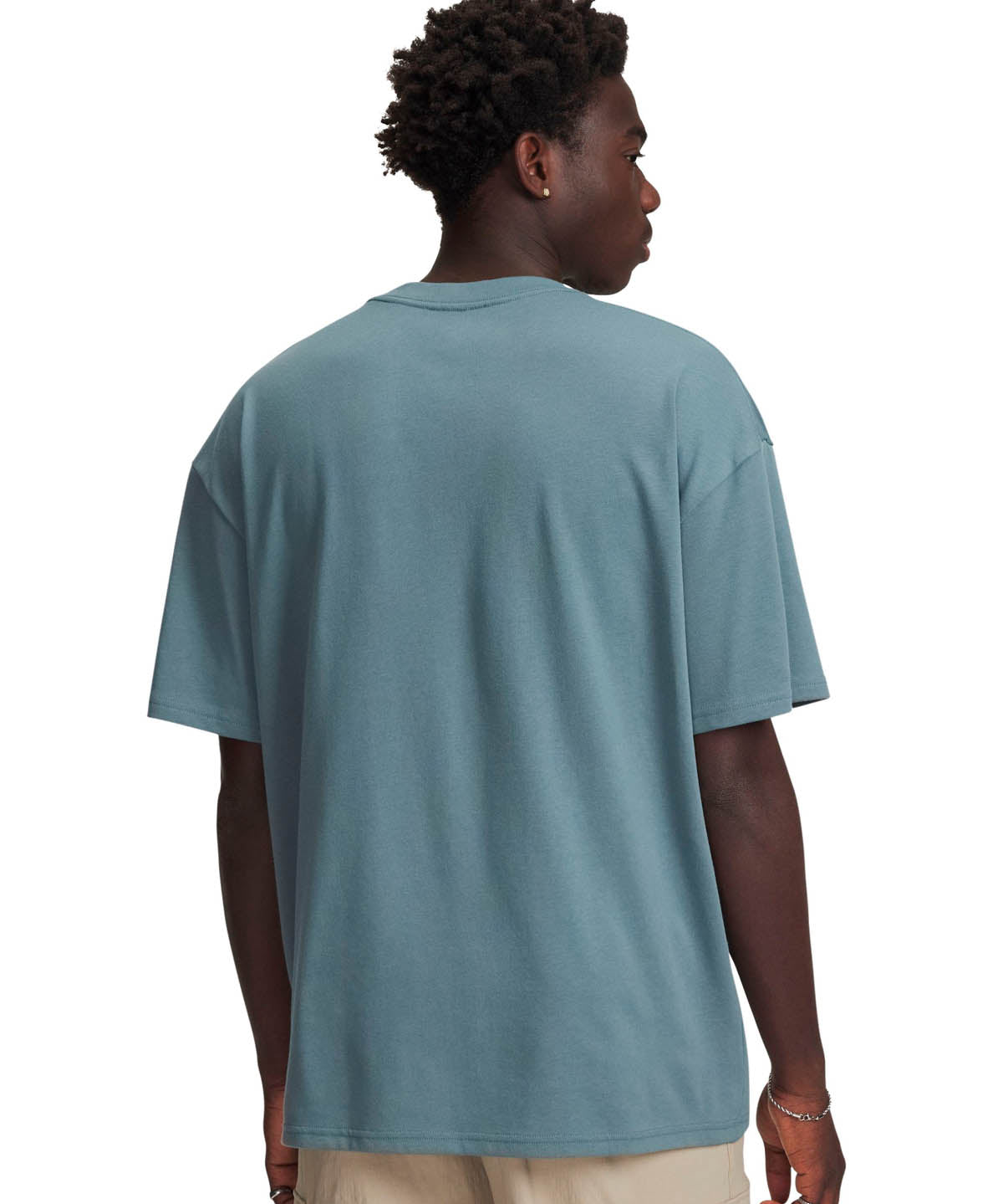 Polera manga corta Lifestyle para Hombre Heavyweight Oversized Azul Under Armour