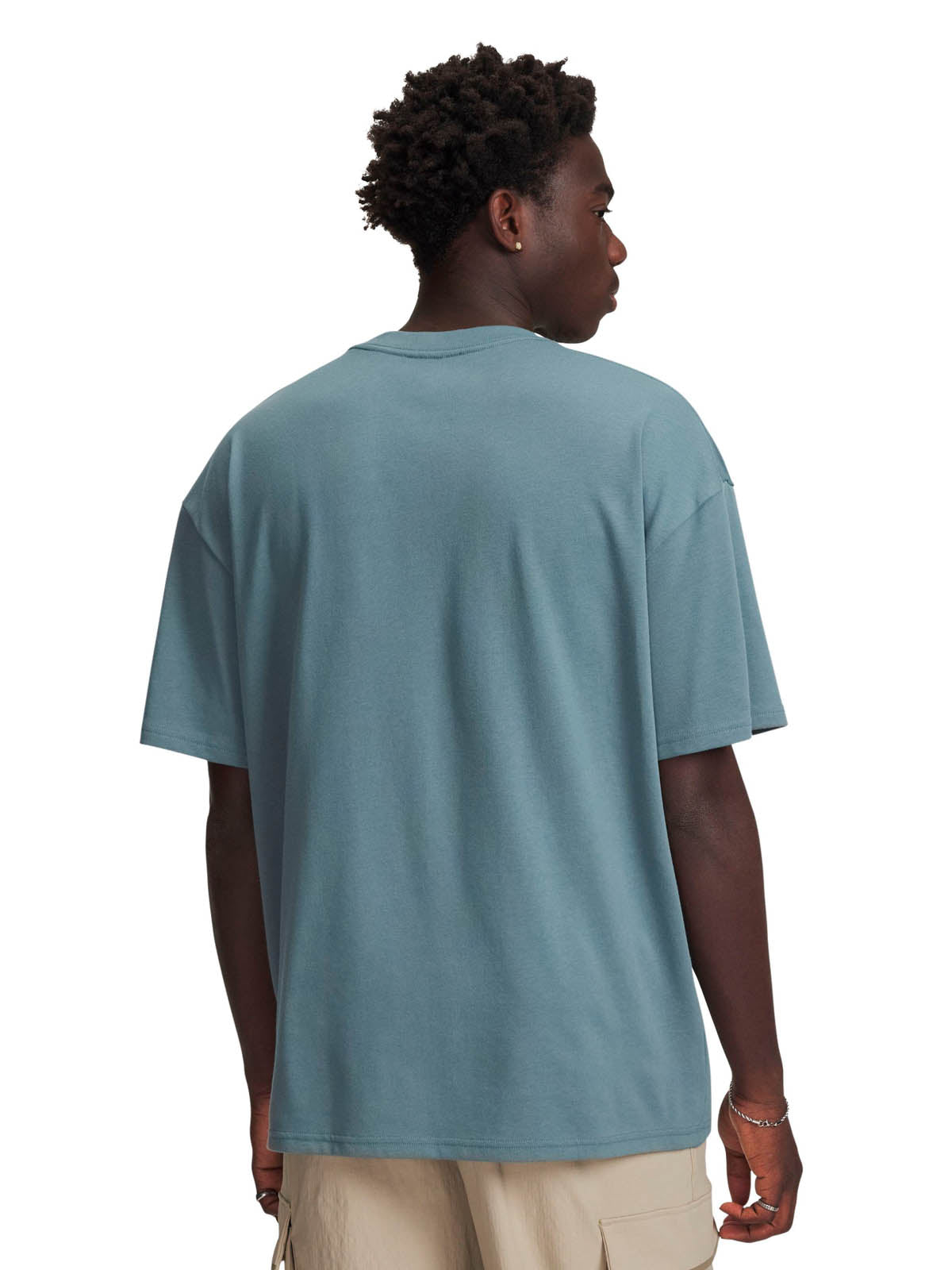 Polera manga corta Lifestyle para Hombre Heavyweight Oversized Azul Under Armour