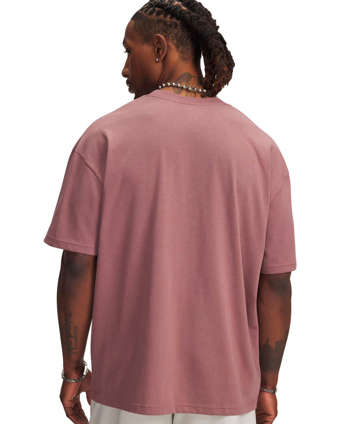 Polera manga corta Lifestyle para Hombre Heavyweight Oversized café Under Armour