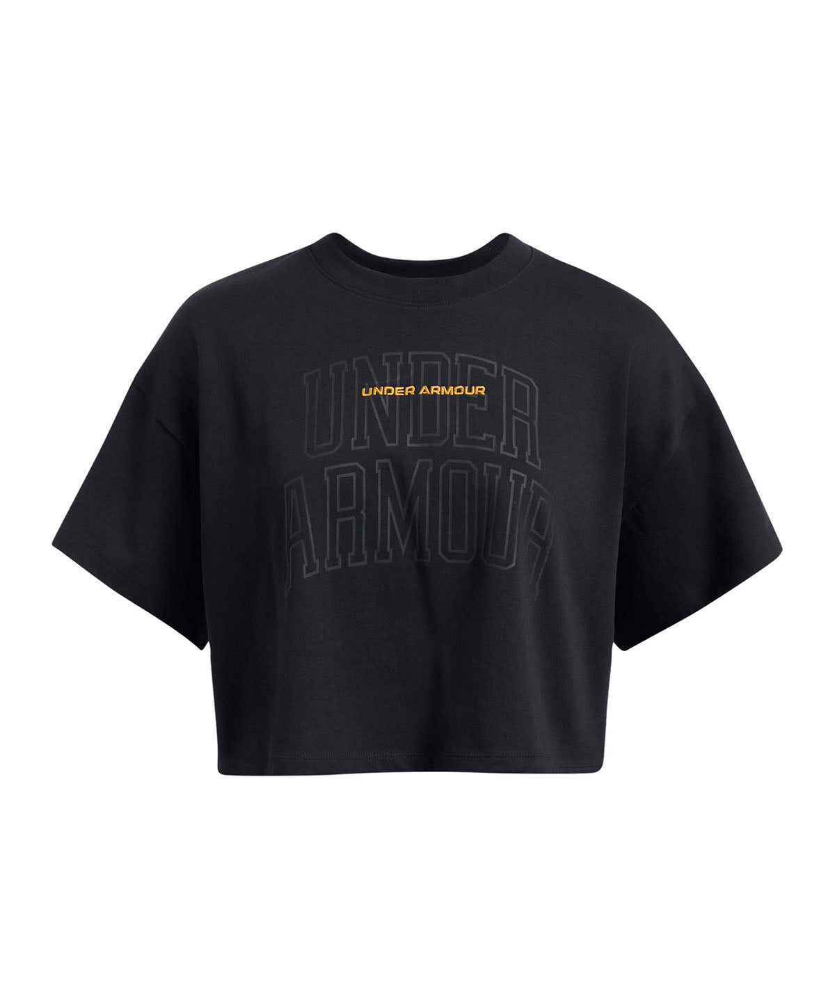 Polera manga corta UA Crop Varsity para mujer