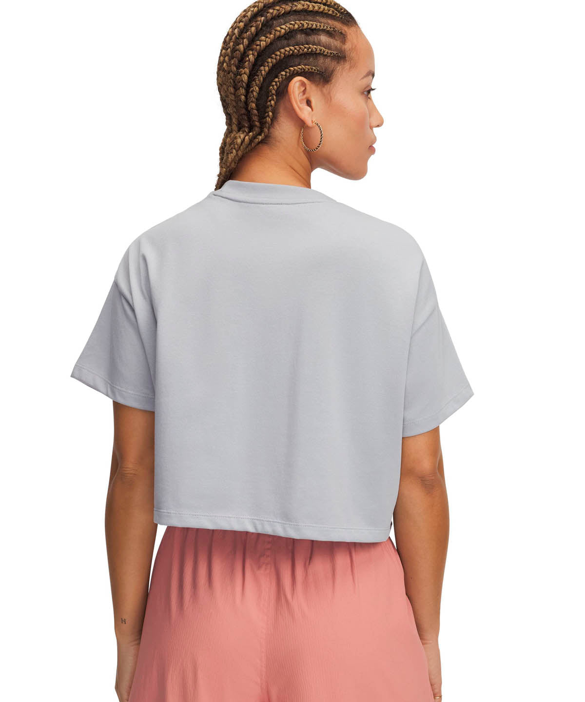 Polera manga corta UA Crop Varsity para mujer