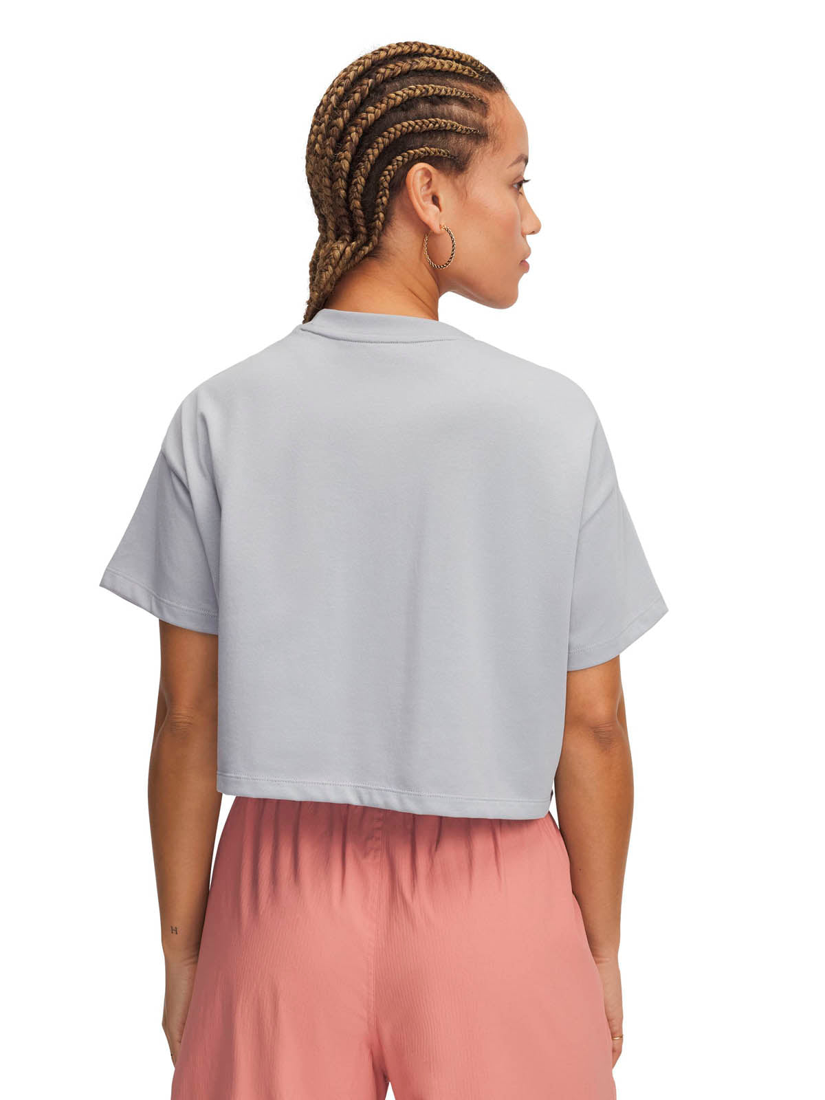 Polera manga corta UA Crop Varsity para mujer