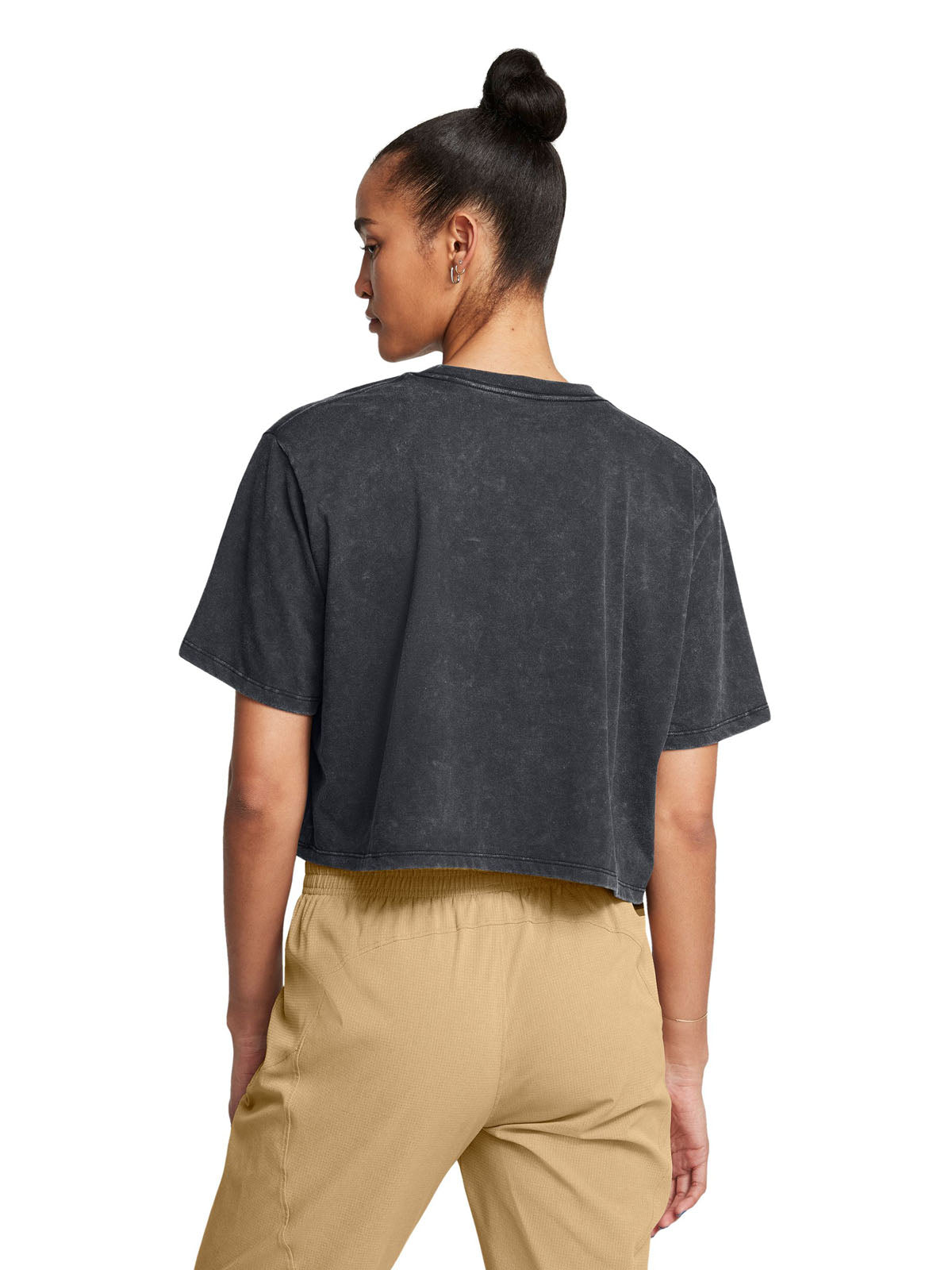 Polera manga corta UA Boxy Crop para mujer