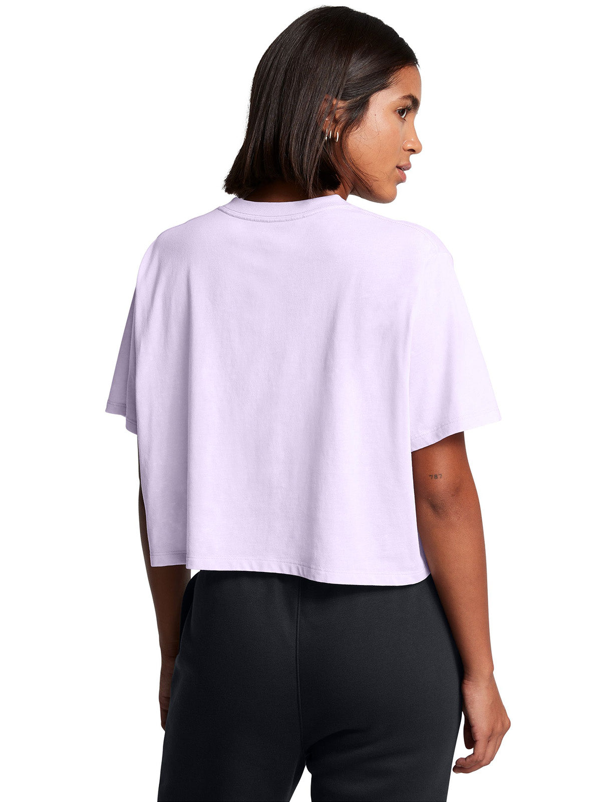 Polera manga corta UA Boxy Crop para mujer