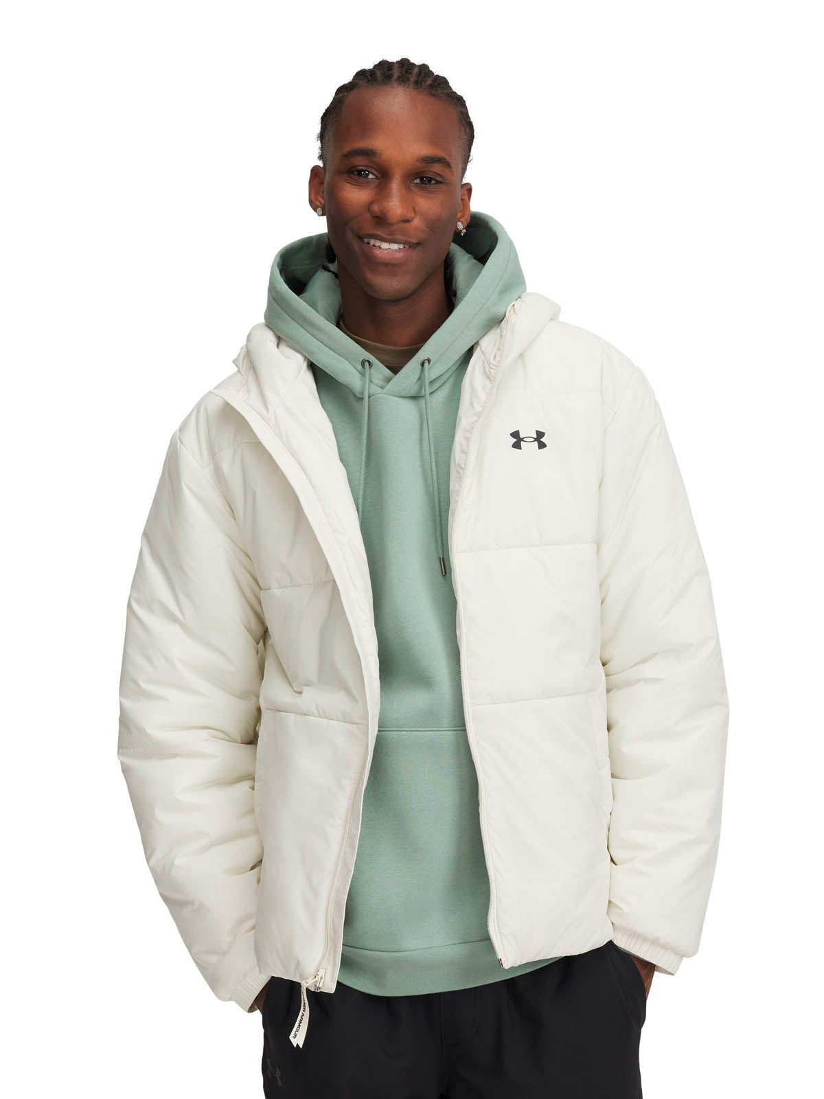 Chaqueta Under Armour ligera Insulada crema para hombre