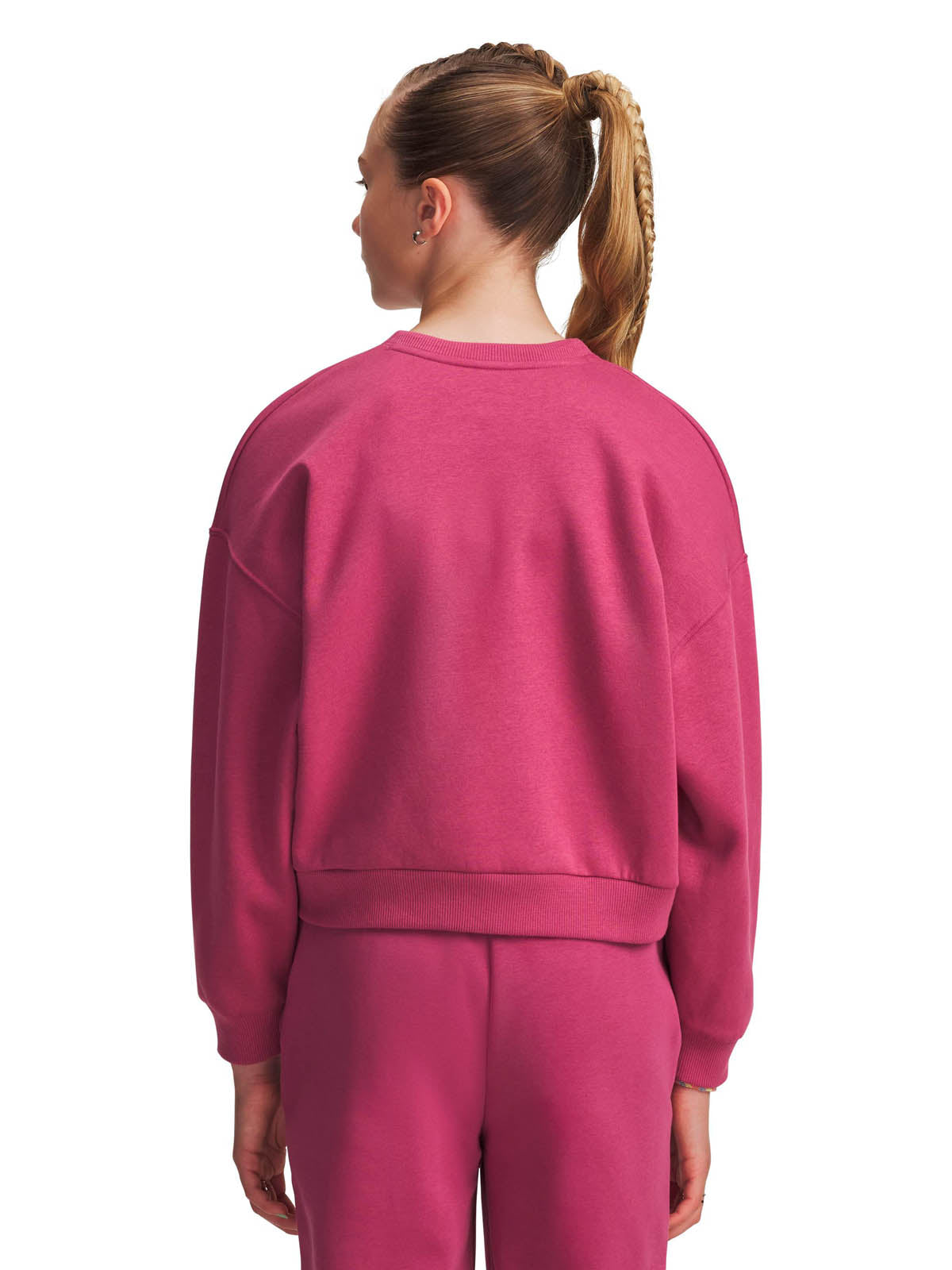 Polerón Lifestyle para niña Rival Fleece Oversized rojo Under Armour