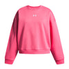 Polerón Lifestyle para niña Rival Fleece Oversized rosado Under Armour