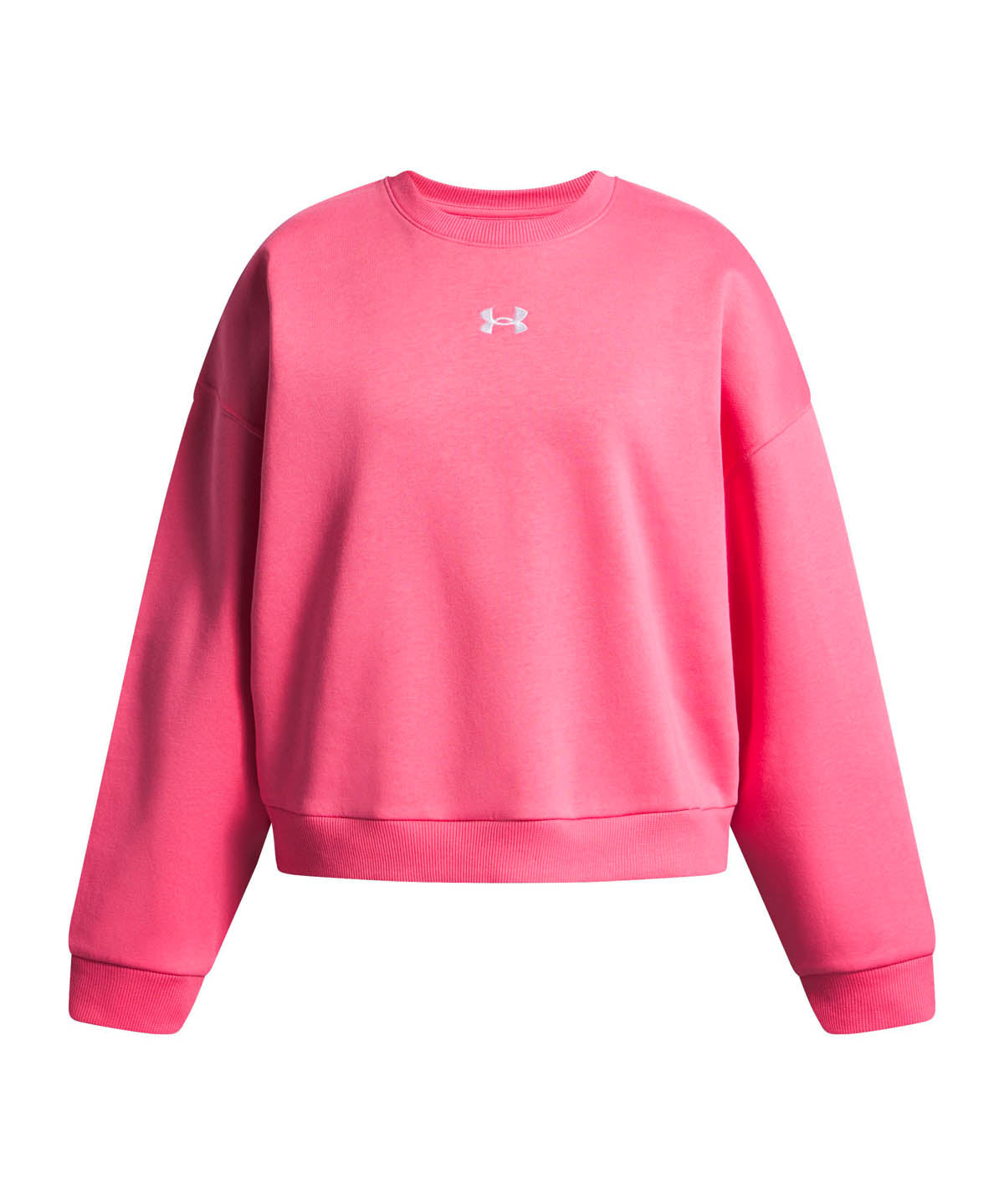 Polerón Lifestyle para niña Rival Fleece Oversized rosado Under Armour