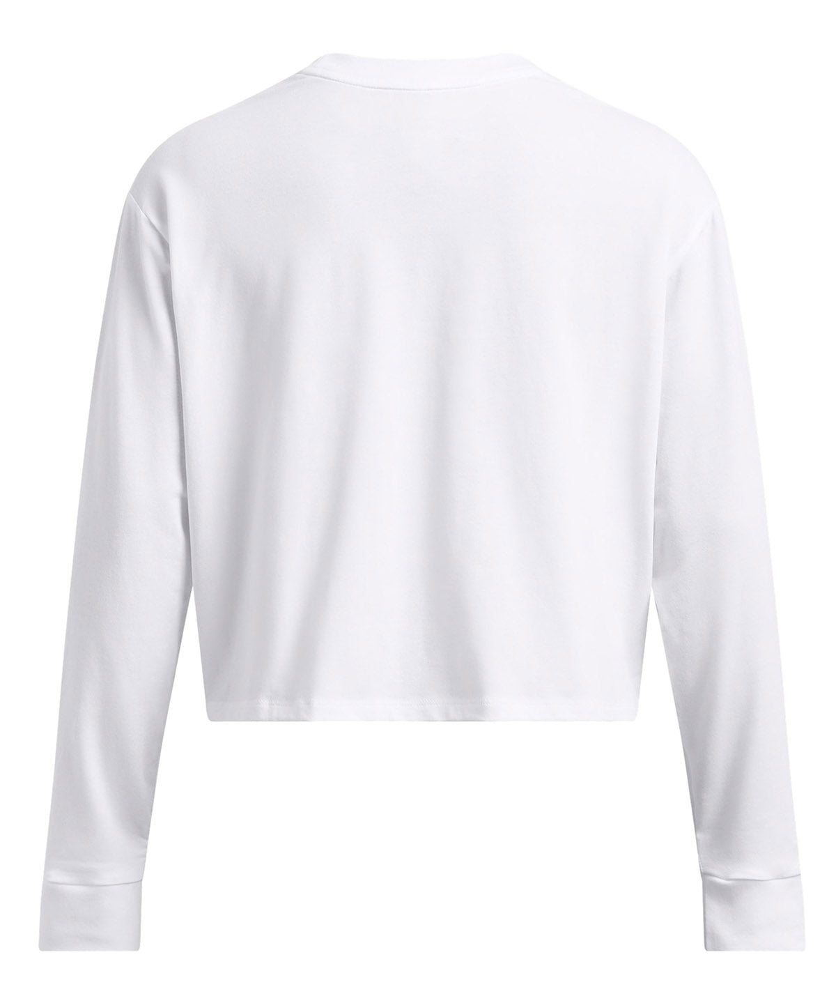 Polera manga larga Under Armour Rival boxy blanco para mujer