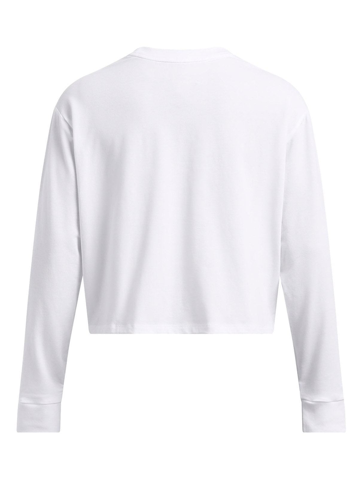 Polera manga larga Under Armour Rival boxy blanco para mujer