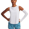 Polera sin mangas Running para mujer Launch Elite blanco Under Armour