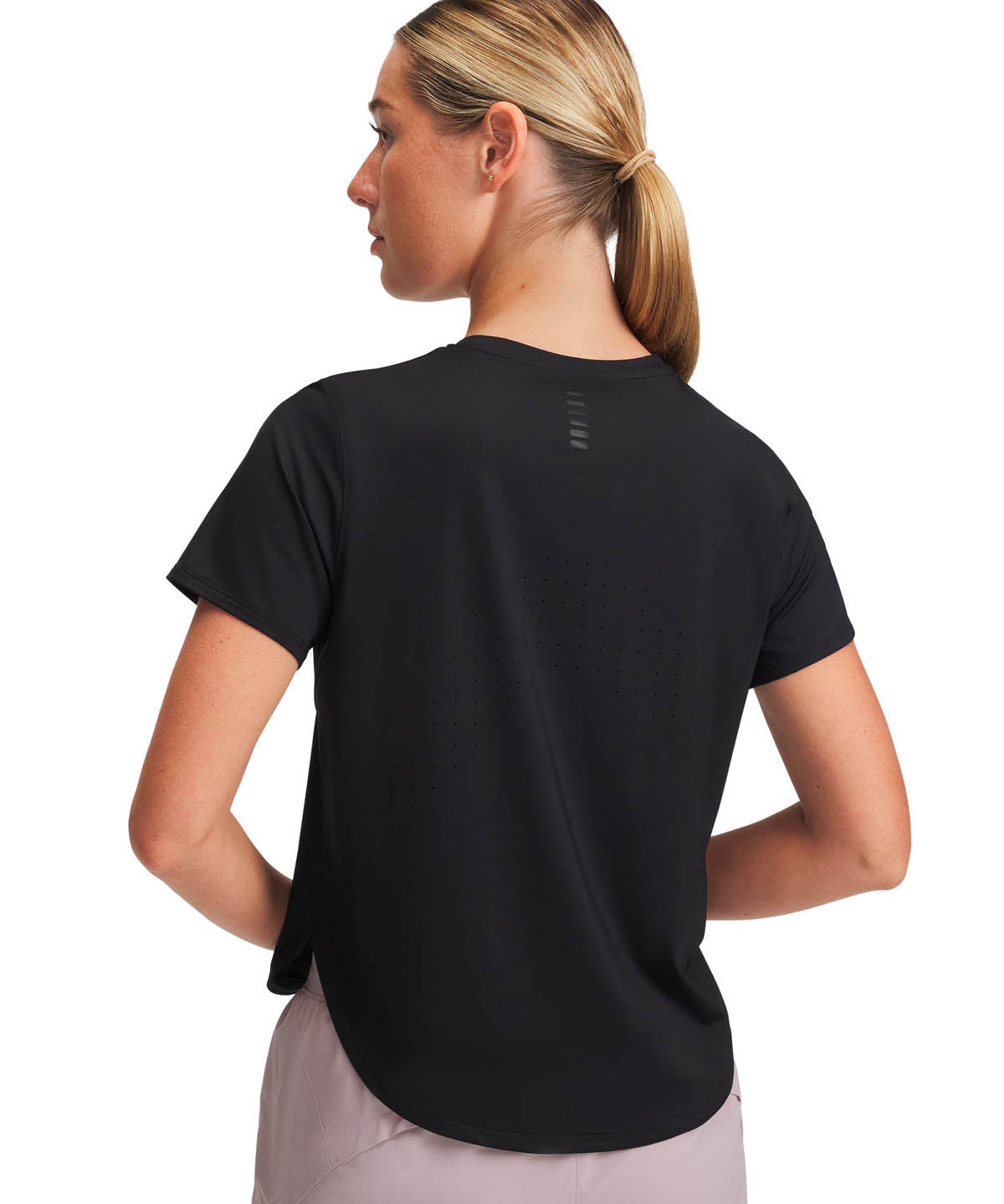 Polera manga corta Running para Mujer Launch Elite Negro Under Armour
