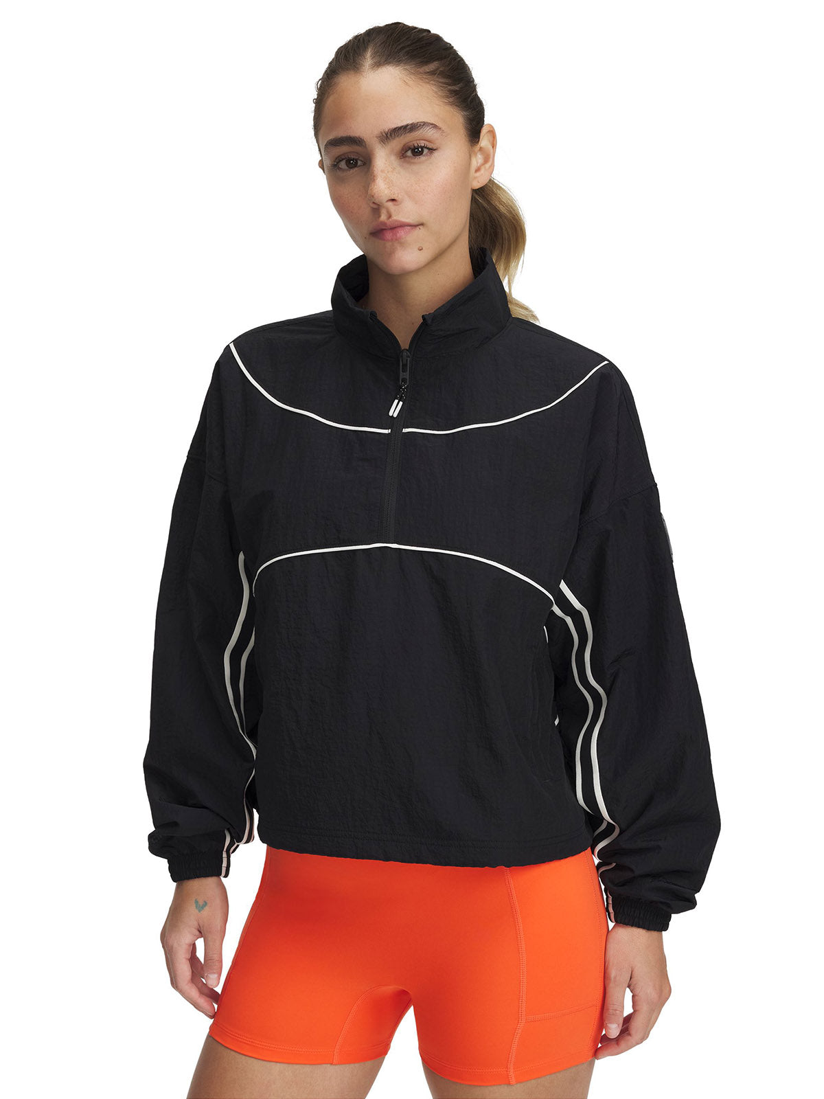 Chaqueta UA Run 96 negro para mujer