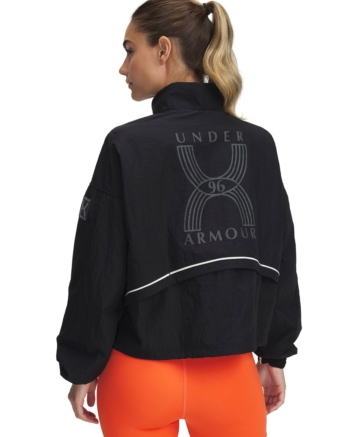 Chaqueta UA Run 96 negro para mujer