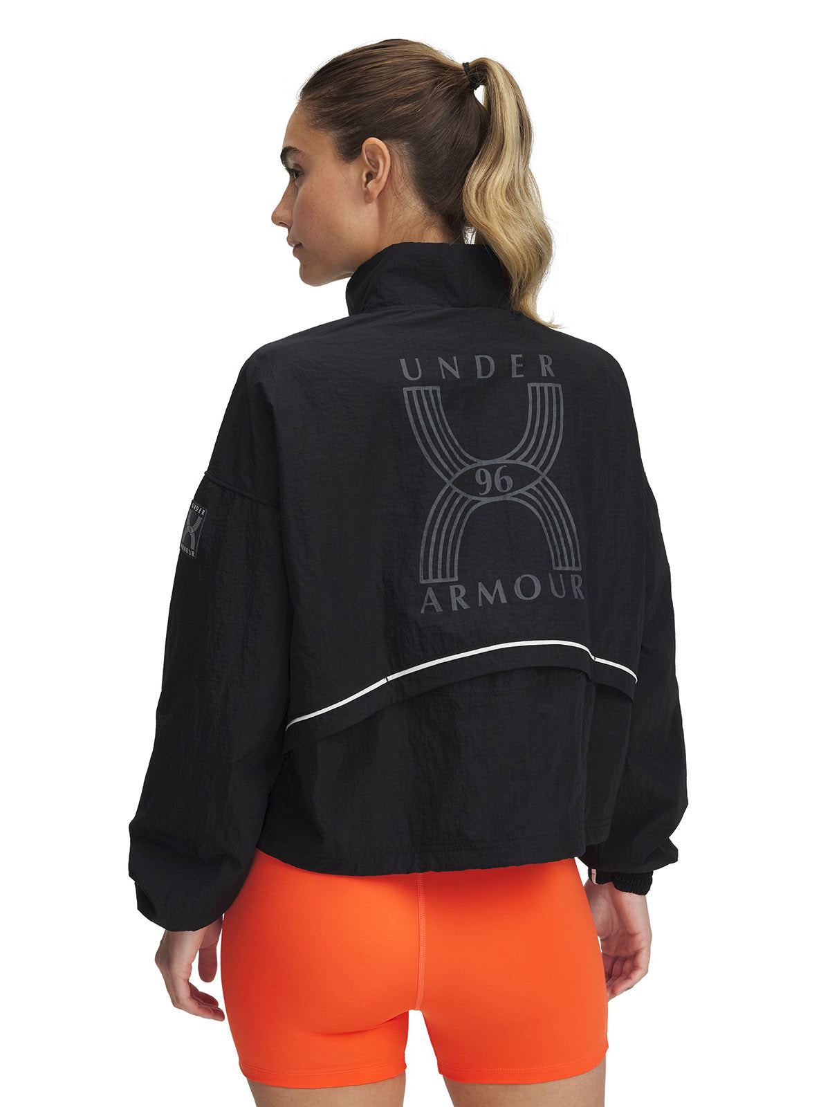 Chaqueta UA Run 96 negro para mujer