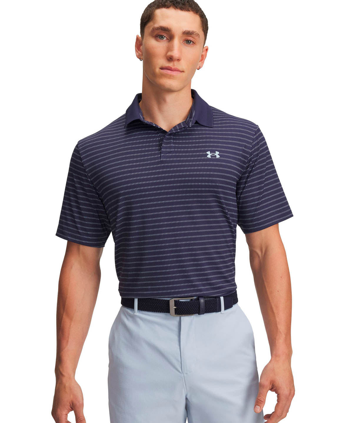 Polera manga corta Golf para Hombre Drive Chill Azul Marino Under Armour