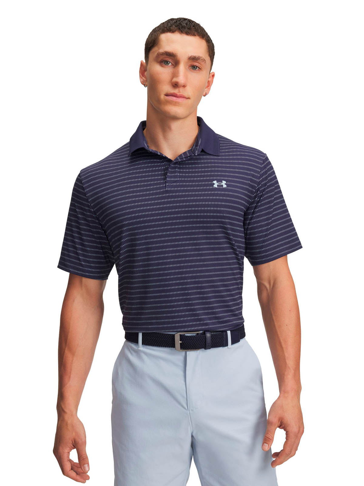 Polera manga corta Golf para Hombre Drive Chill Azul Marino Under Armour