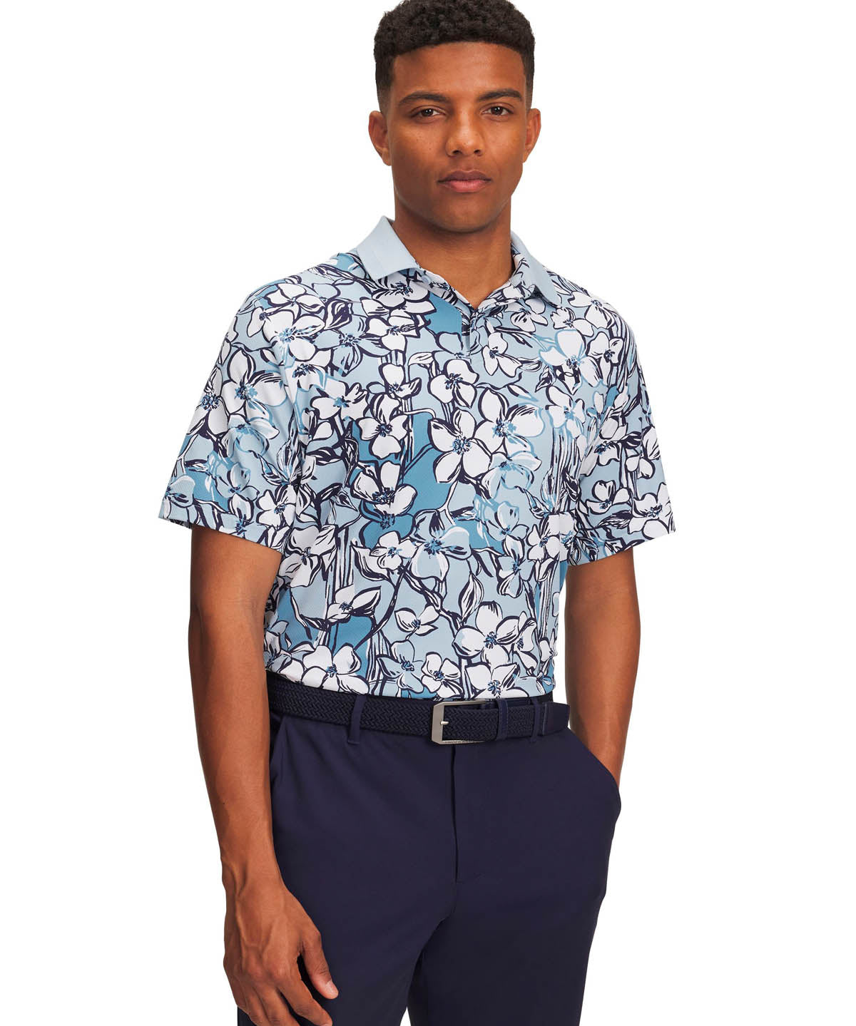 Polera manga corta Golf para Hombre Drive Chill Azul Under Armour