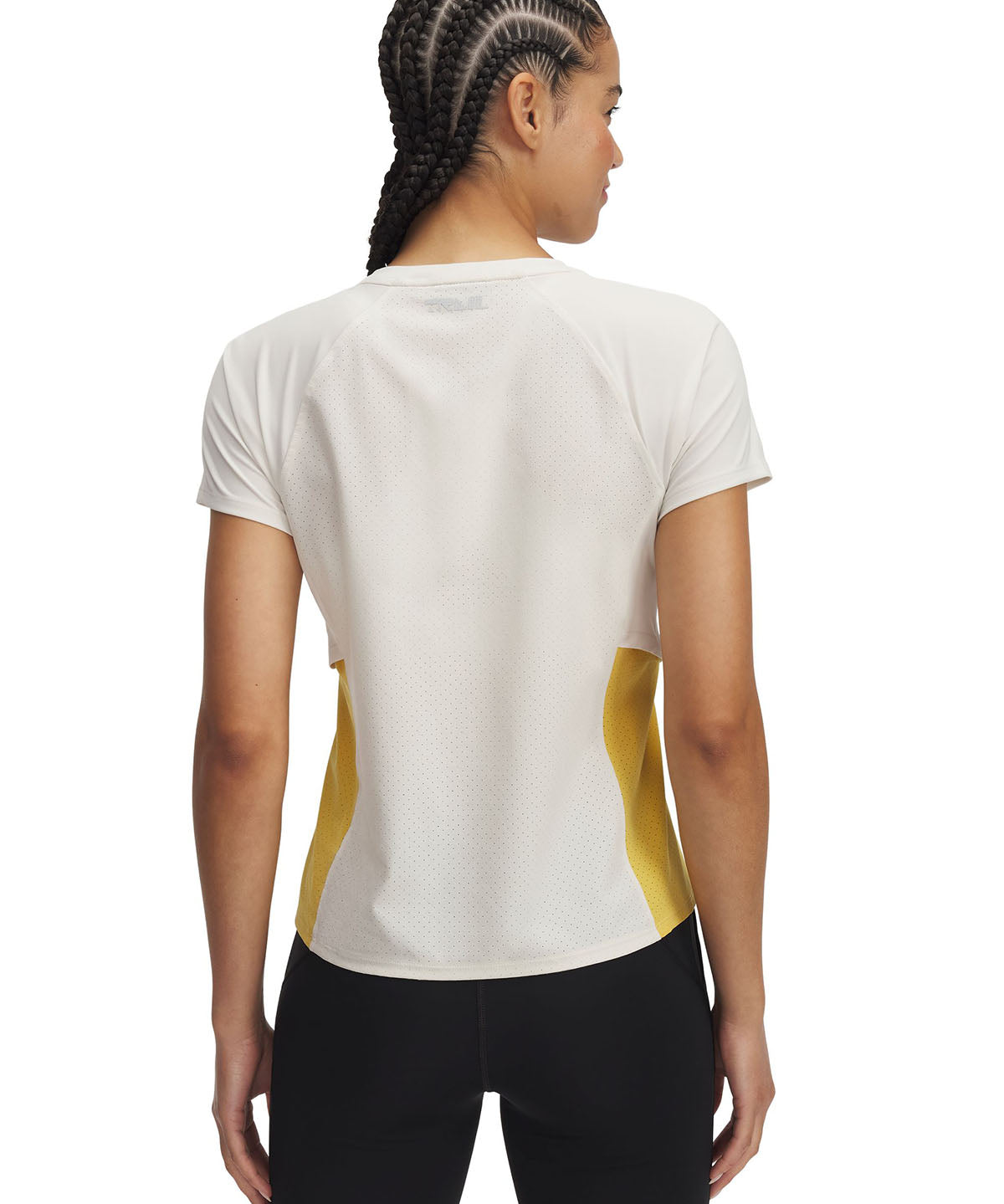 Polera manga corta UA Trail Run café para mujer