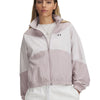 Chaqueta UA Rival Woven gris para mujer