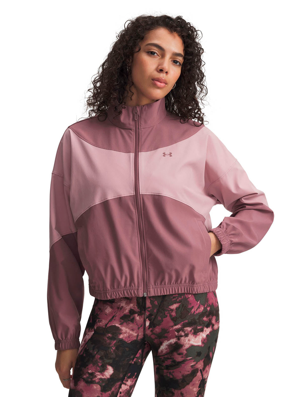 Chaqueta Lifestyle para mujer Rival Woven Rosado Under Armour