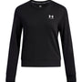 Polerón UA Rival Terry Crew negro para mujer