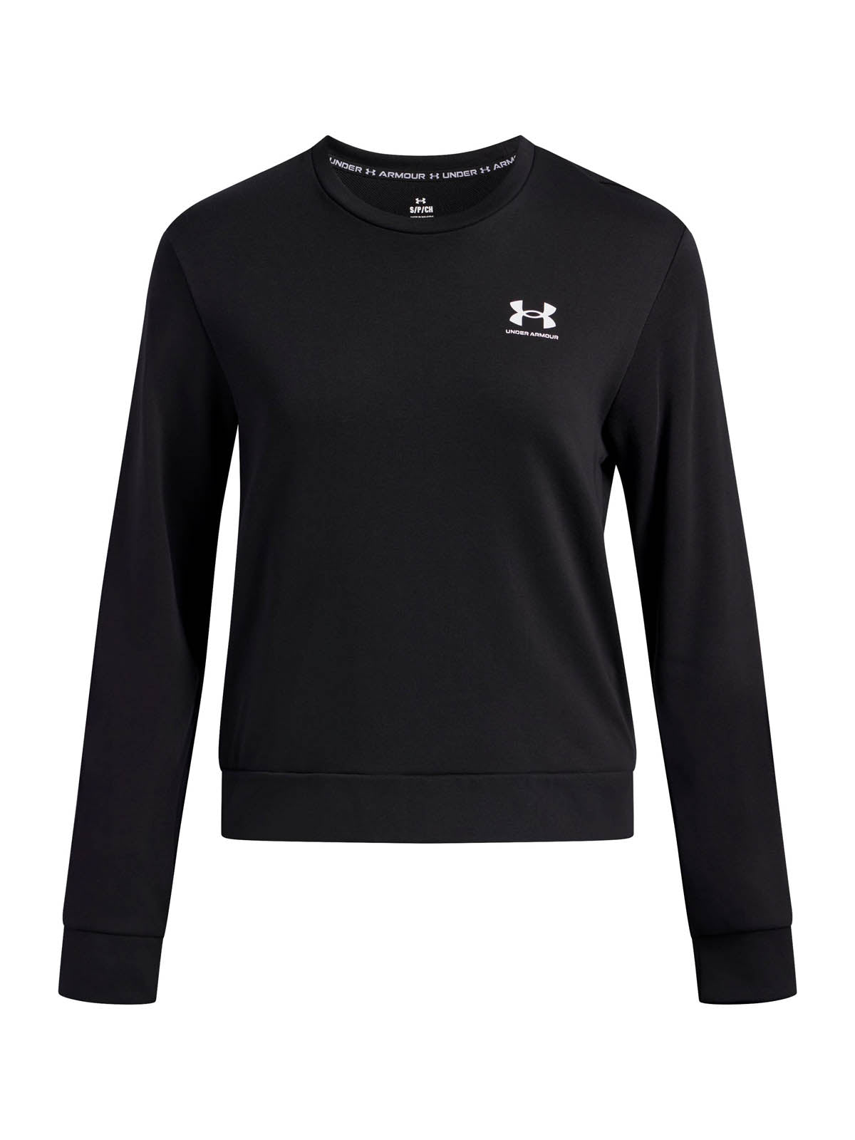 Polerón UA Rival Terry Crew negro para mujer