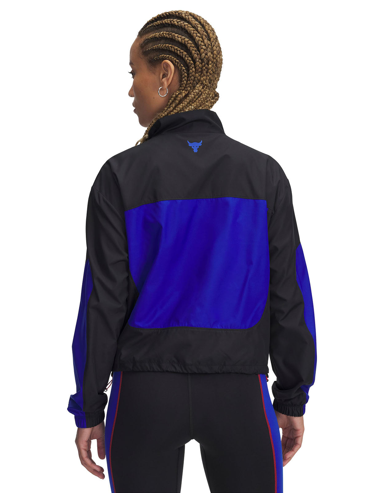 Parka sin mangas UA Project Rock negro para mujer