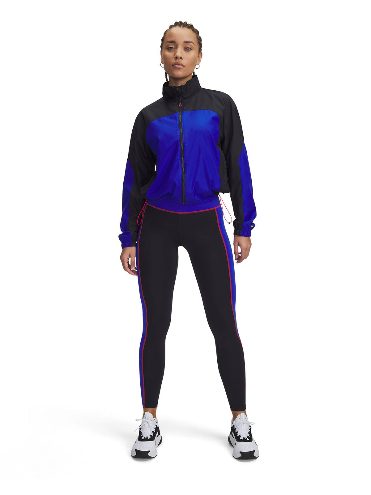 Parka sin mangas UA Project Rock negro para mujer