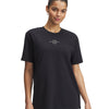 Polera manga corta Project Rock campus negro para mujer Under Armour
