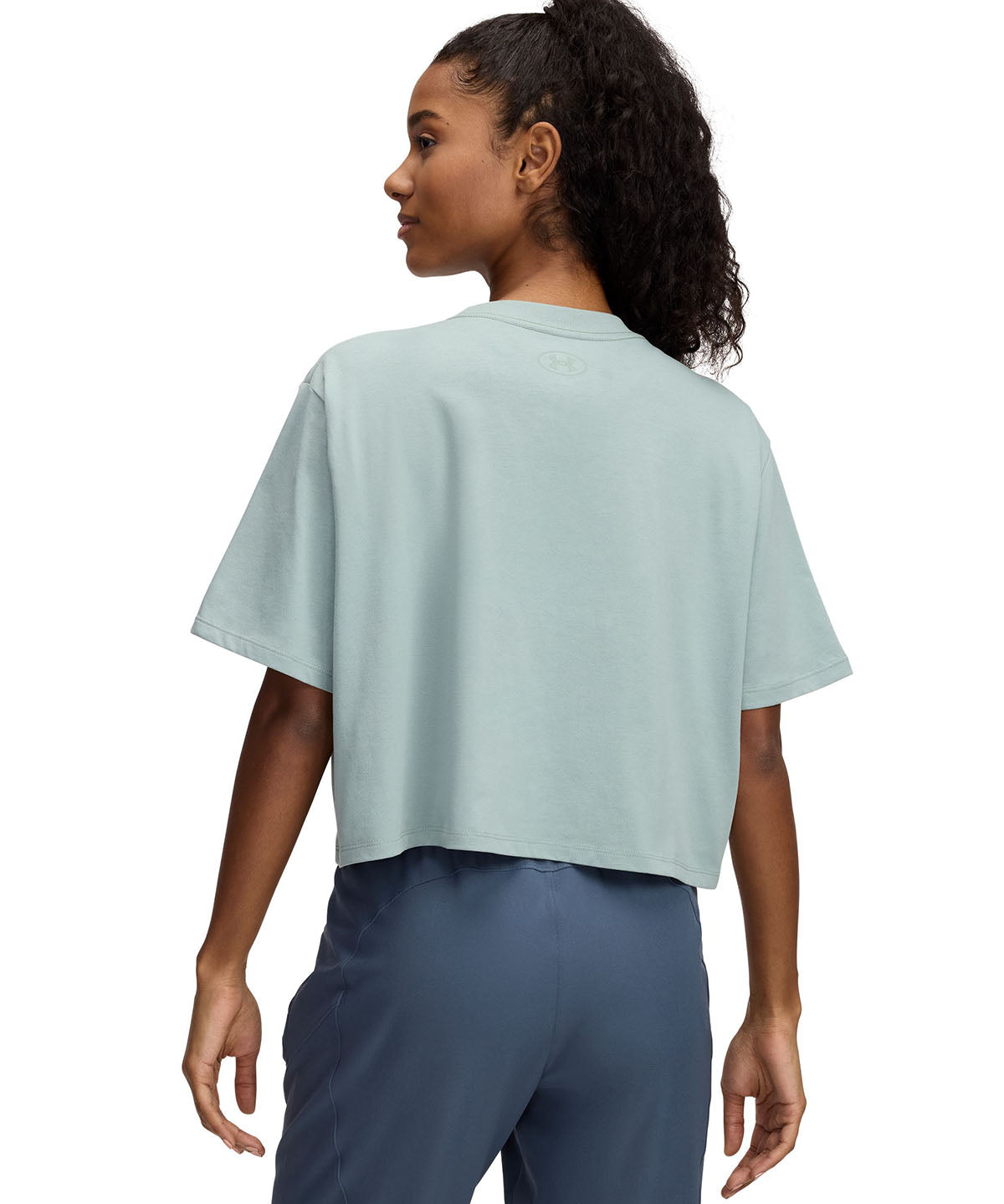 Polera manga corta Under Armour Rival verde para mujer