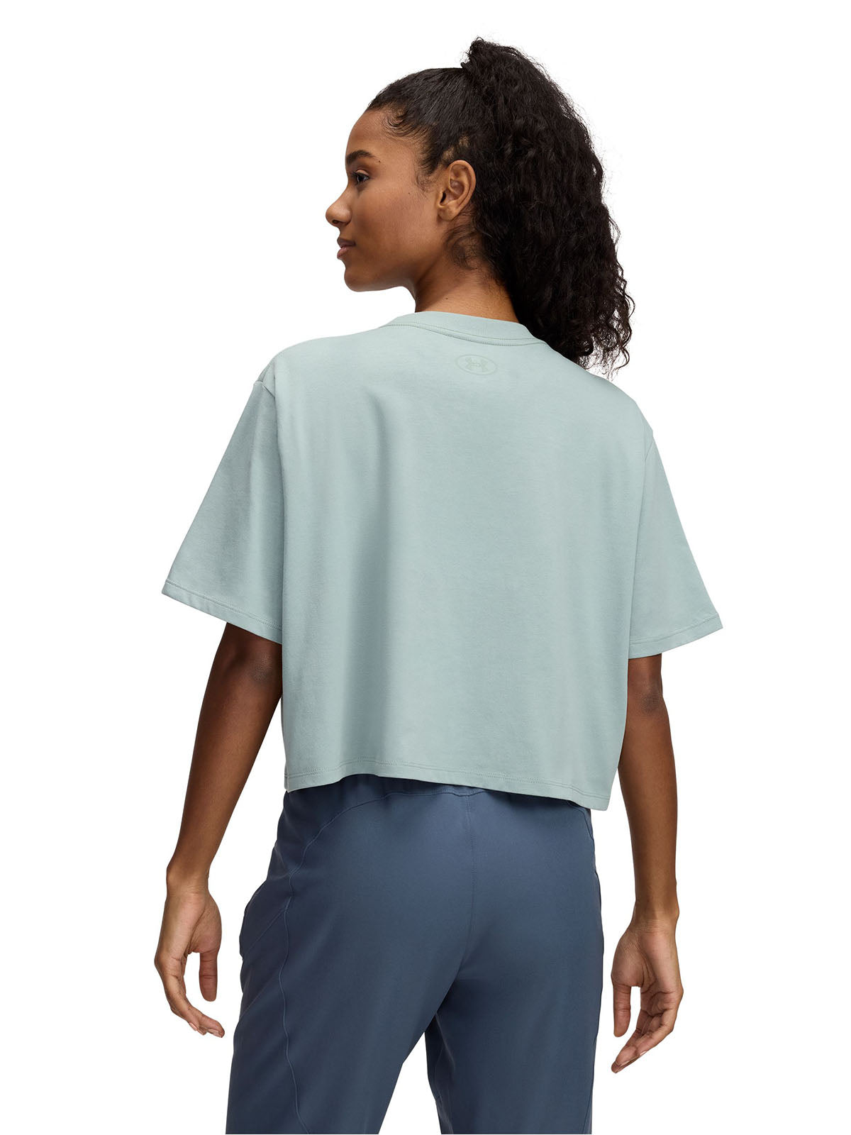 Polera manga corta Under Armour Rival verde para mujer