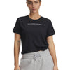 Polera manga corta Under Armour tech pth gráfica negro para mujer