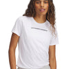 Polera manga corta Under Armour tech pth blanco para mujer