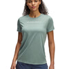 Polera manga corta Under Armour tech pth verde para mujer