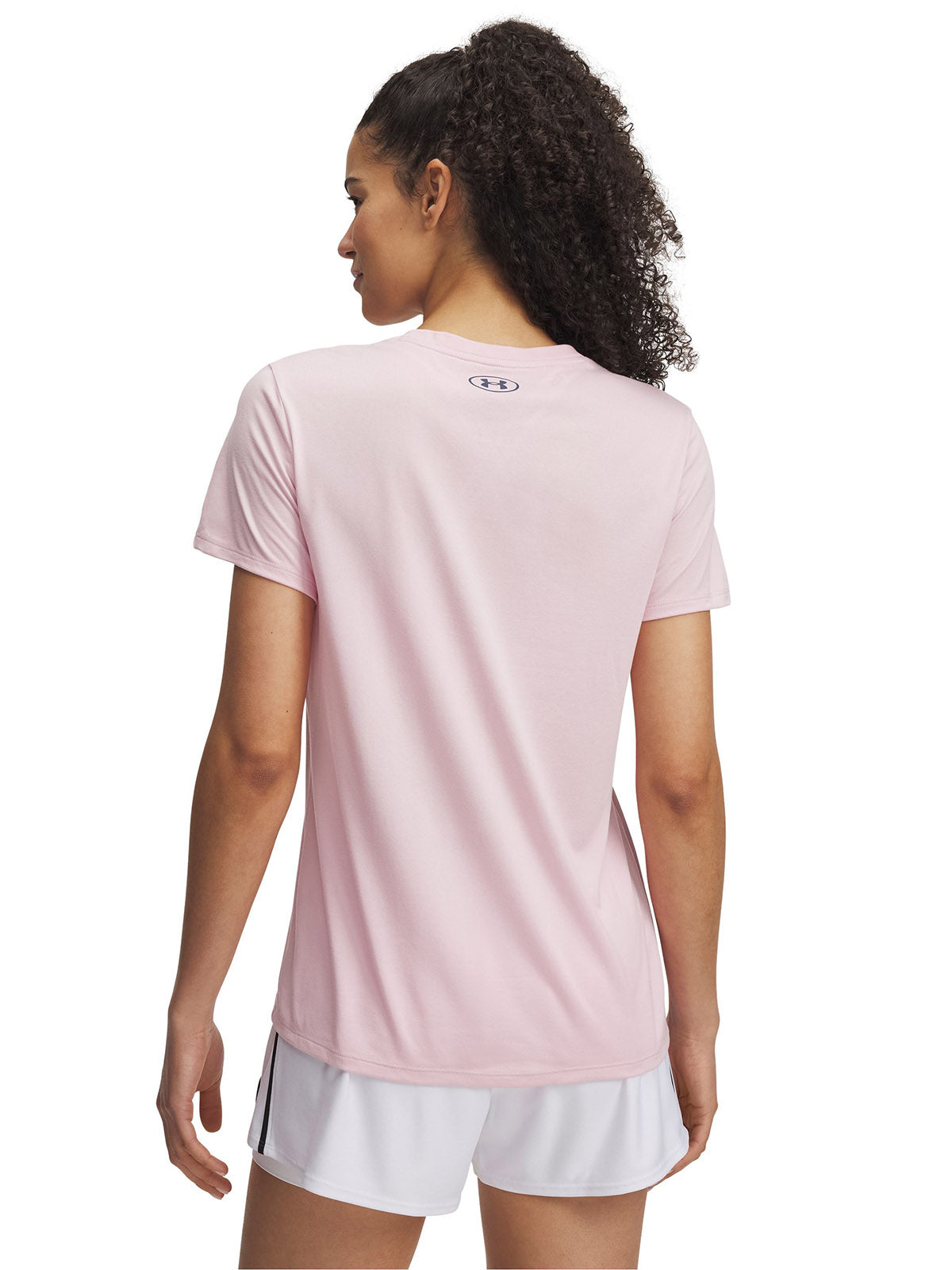 Polera manga corta Under Armour tech pth rosado para mujer
