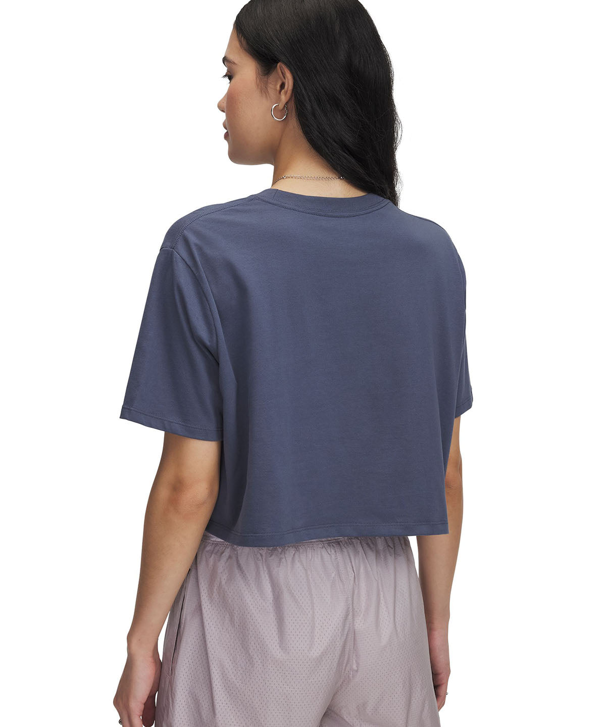 Polera manga corta mujer Under Armour floral gris para mujer