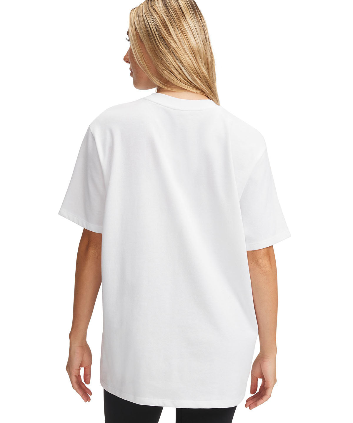 Polera manga corta UA Oversized 96 blanco para mujer