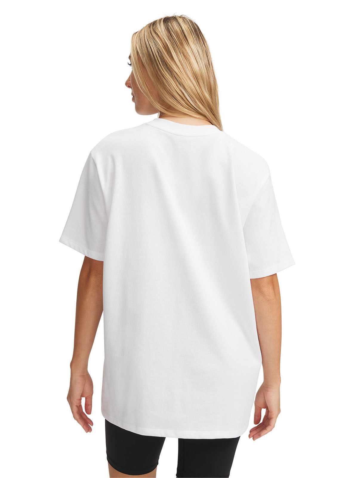 Polera manga corta UA Oversized 96 blanco para mujer