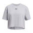 Polera manga corta Lifestyle para niña Rival gris Under Armour