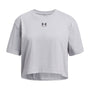 Polera manga corta Lifestyle para niña Rival gris Under Armour