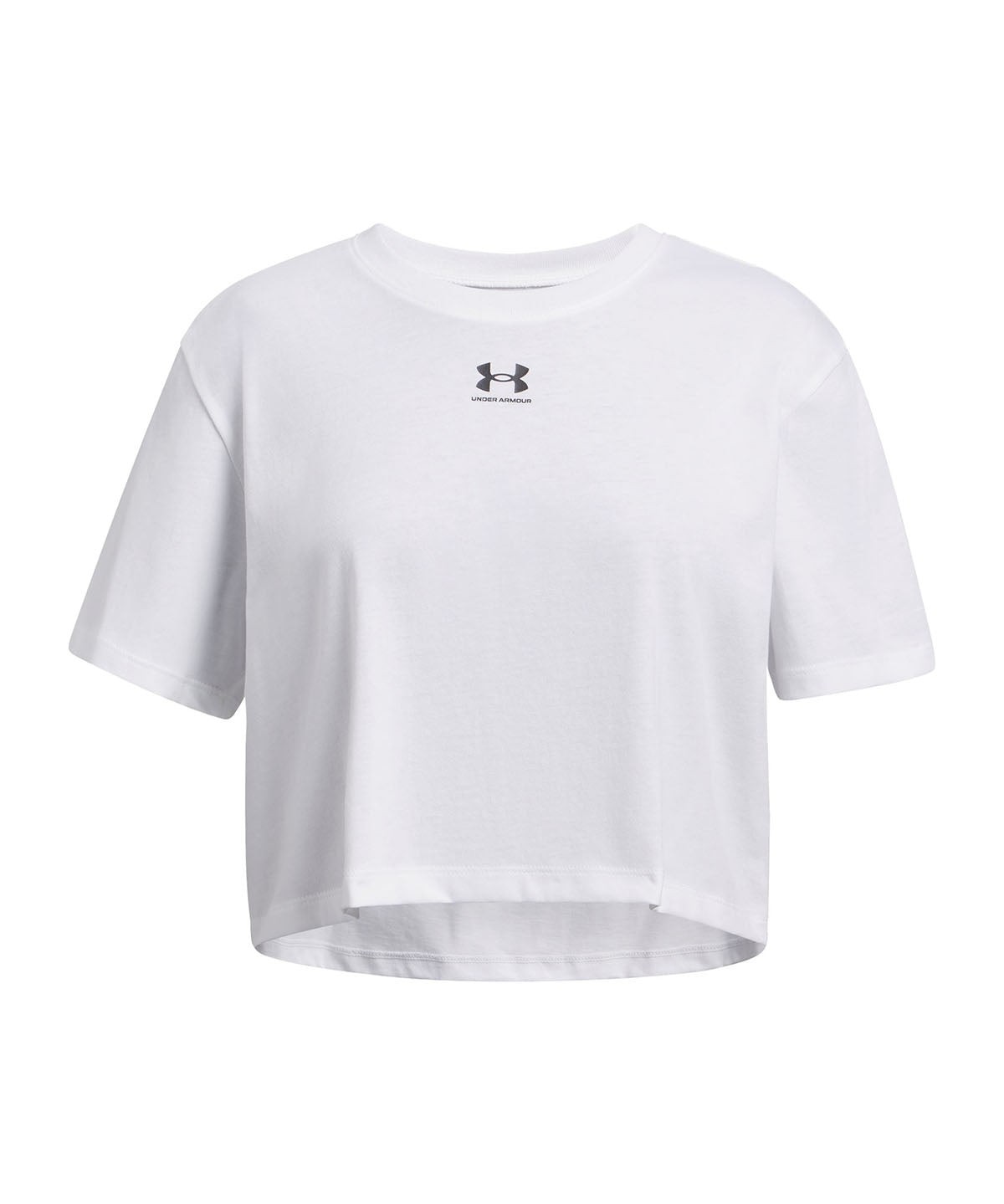 Polera manga corta Under Armour Rival blanco para niña