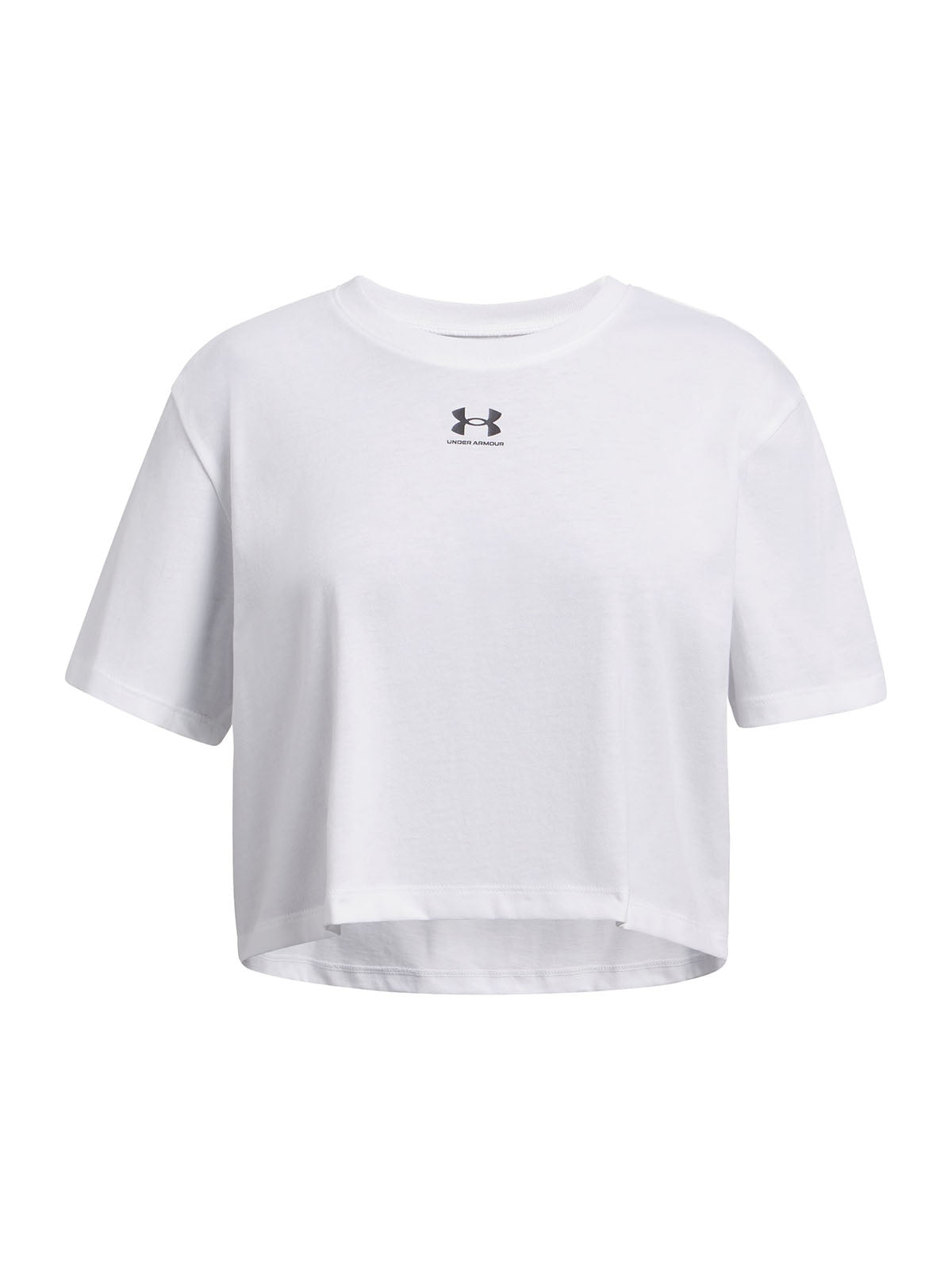 Polera manga corta Under Armour Rival blanco para niña