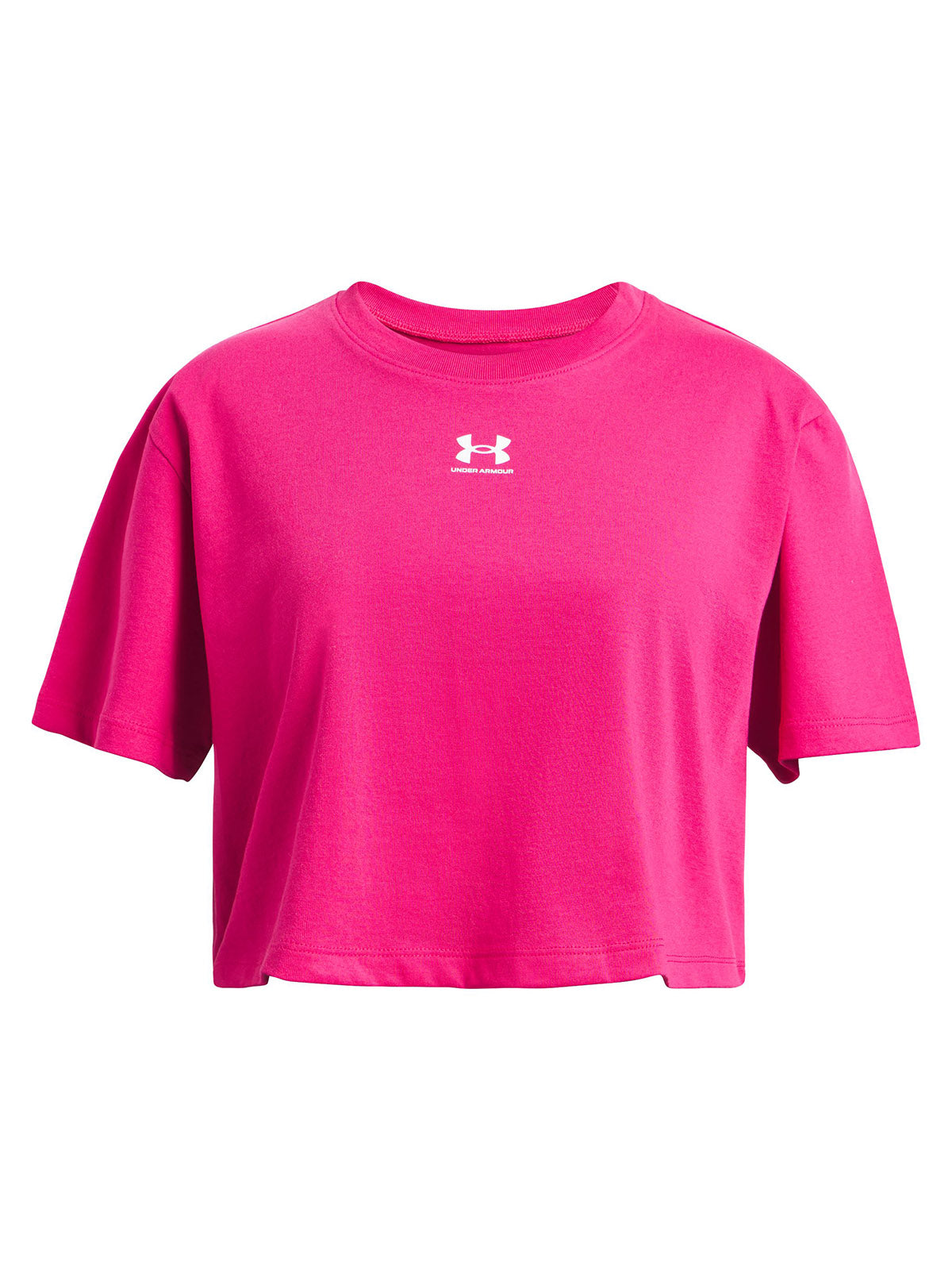 Polera manga corta Under Armour Rival rosado para niña