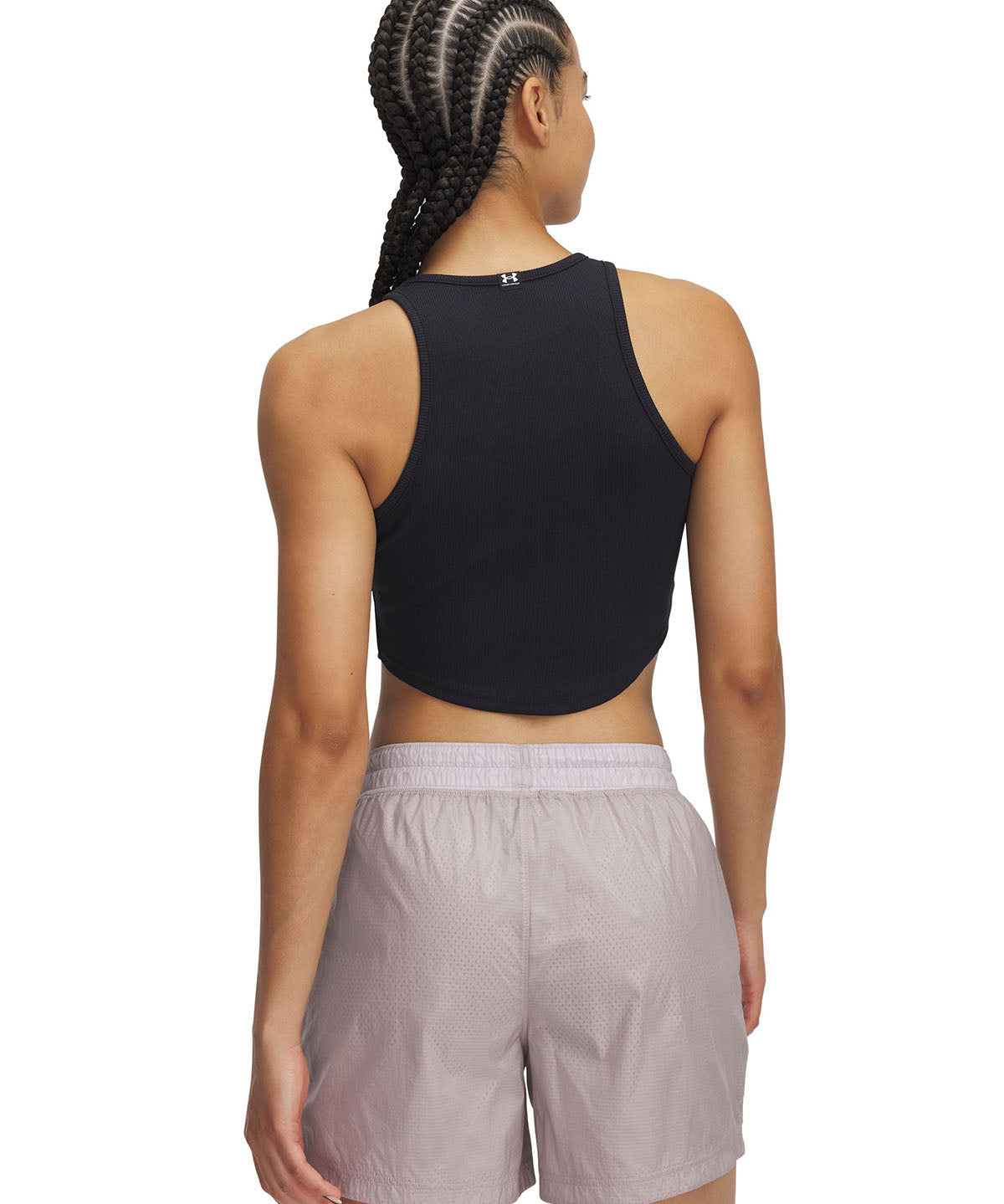 Polera sin mangas Under Armour Rival rib negro para mujer