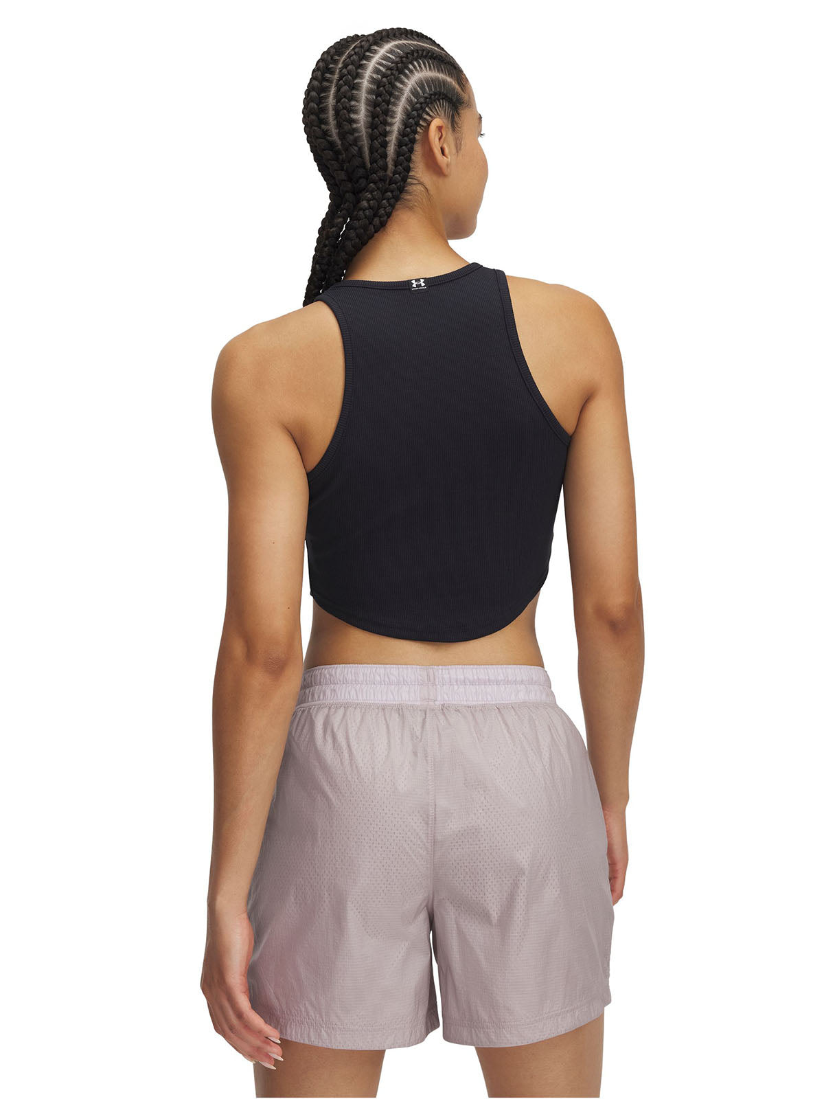 Polera sin mangas Under Armour Rival rib negro para mujer